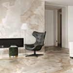 Płytki Florim REVES DE REX Noisette 120X120 w gabinecie