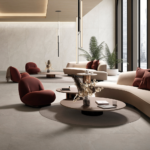 Płytki La Fabbrica NOBLE STONE White 60x120 mat 199001 w salonie